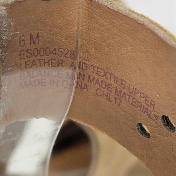 Euro Soft By Sofft Womens Sandals Size 6M Tan Suede Leather Strappy Cork Wedge - Picture 9 of 10